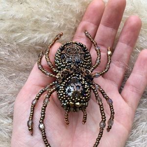 New Halloween Gothic Spider brooch